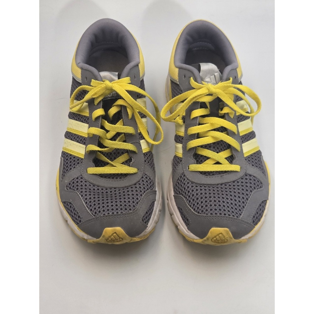 Adidas Womens Marathon 10 AKTIV Grey/Yellow size 8.5 Sneakers